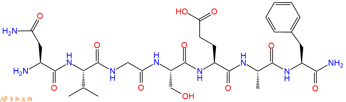 专肽生物产品七肽NVGSEAF-NH2110953-70-3