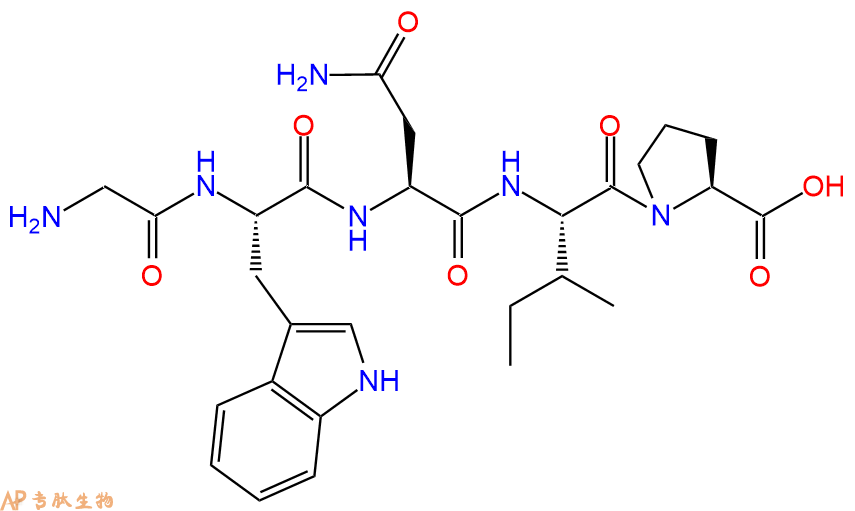 专肽生物产品五肽Gly-Trp-Asn-Ile-Pro1235779-81-3