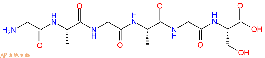专肽生物产品六肽Gly-Ala-Gly-Ala-Gly-Ser60223-23-6