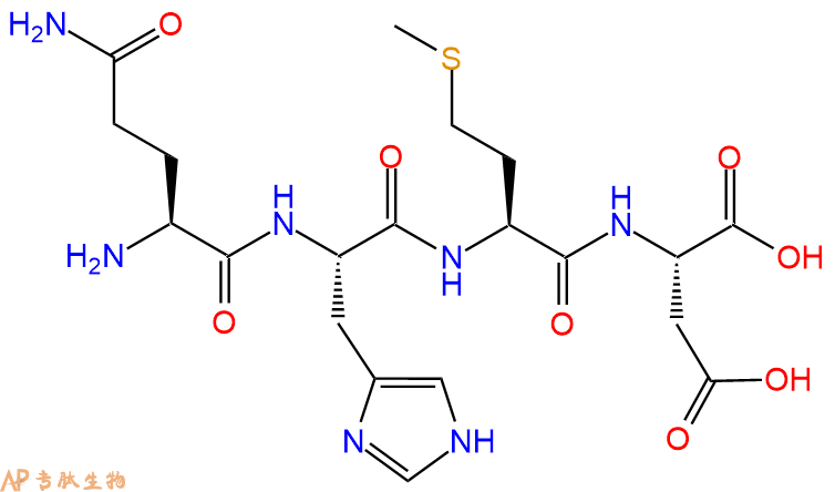 专肽生物产品四肽Glu(NH2)-His-Met-Asp64143-48-2