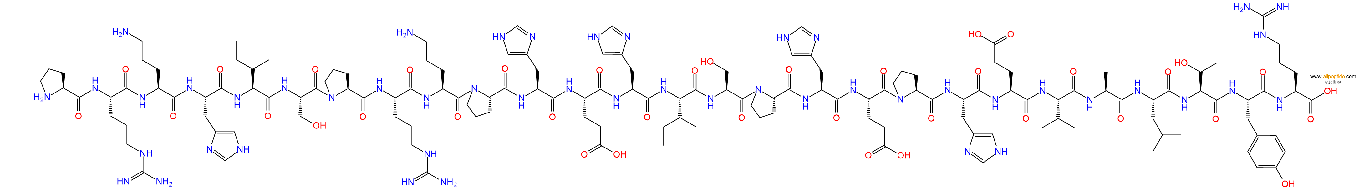 专肽生物产品Pro His Pro Phe His Phe Phe Val Tyr76166-65-9