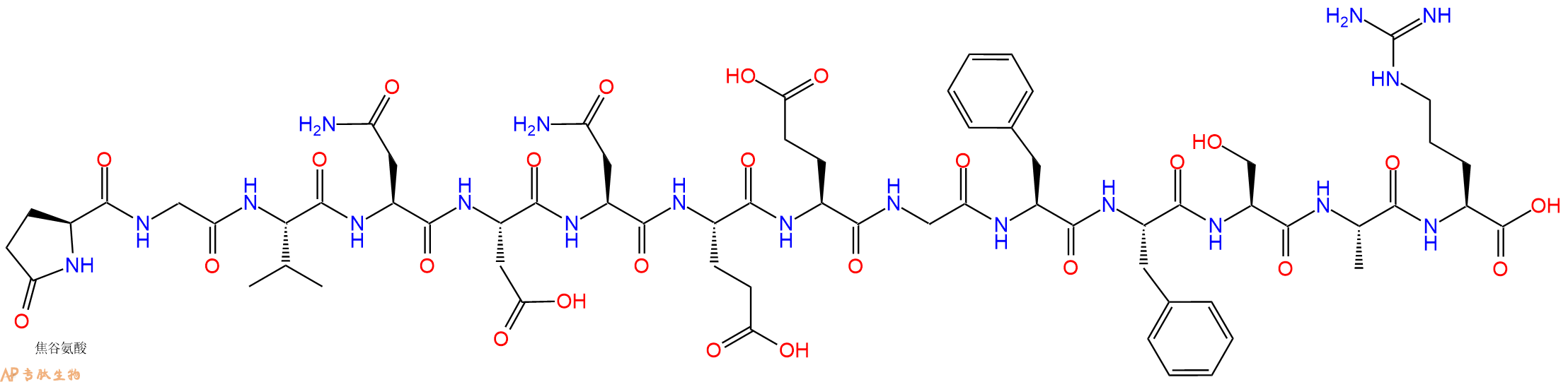 专肽生物产品Fibrino Peptide B, human36204-23-6