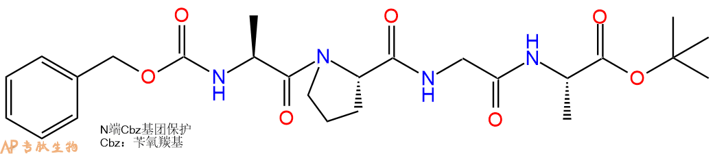 专肽生物产品四肽CBzl-Ala-Pro-Gly-Ala-OtBu1228577-06-7