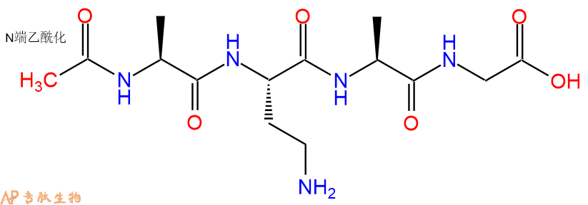 专肽生物产品四肽Ac-Ala-Dab-Ala-Gly121574-50-3