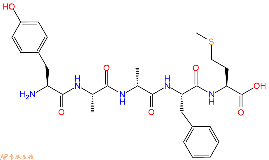 专肽生物产品五肽Tyr-Ala-DAla-Phe-Met64963-21-9