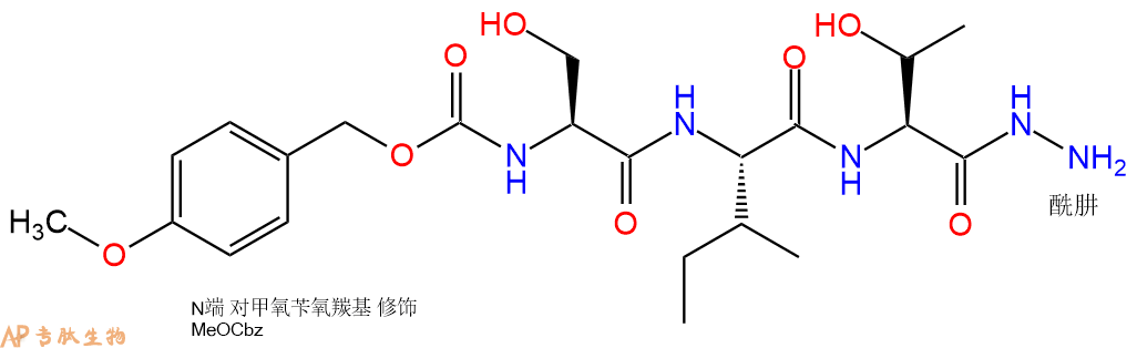 专肽生物产品三肽Z(OMe)-Ser-Ile-Thr-NH-NH276061-35-3