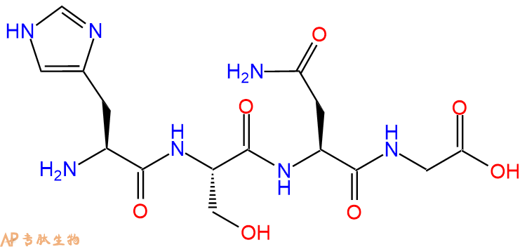 专肽生物产品四肽His-Ser-Asn-Gly101301-51-3