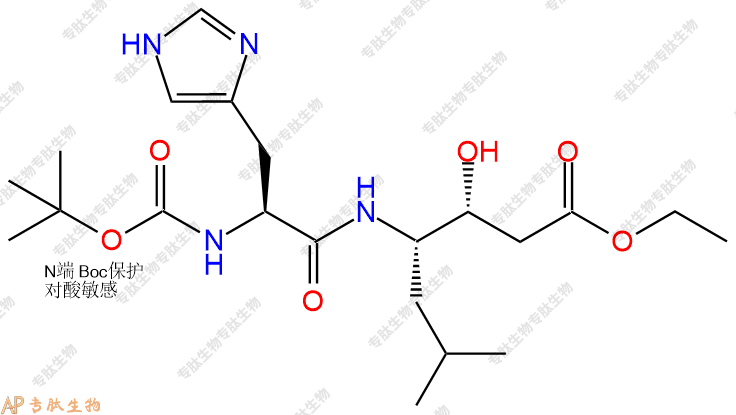 专肽生物产品二肽Boc-His-Sta-乙酯化98105-46-5