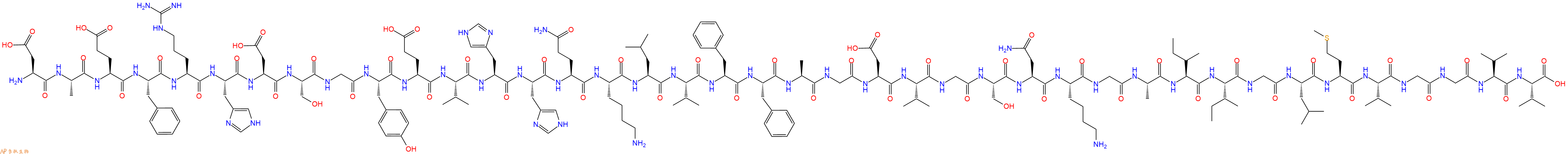 专肽生物产品淀粉肽[Gly22]-&beta;Amyloid(1-40)175010-18-1