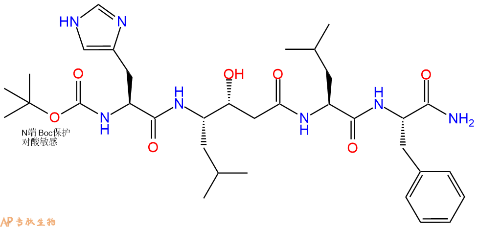专肽生物产品四肽Boc-His-Sta-Leu-Phe-NH293962-08-4