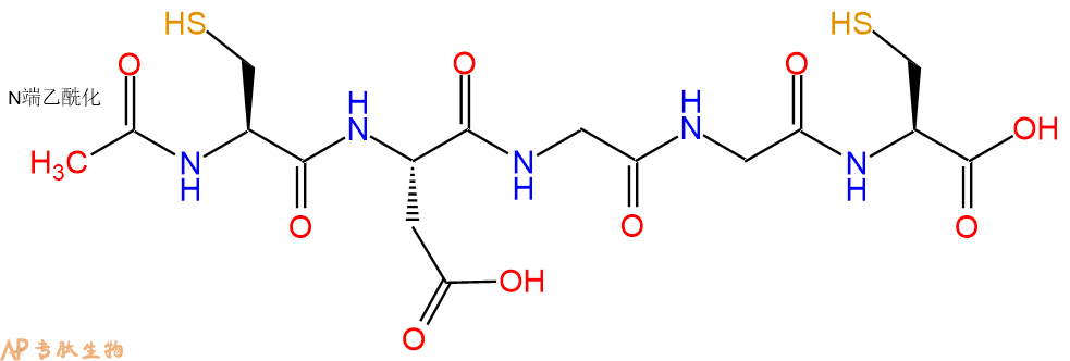 专肽生物产品五肽Ac-Cys-Asp-Gly-Gly-Cys1325711-43-0