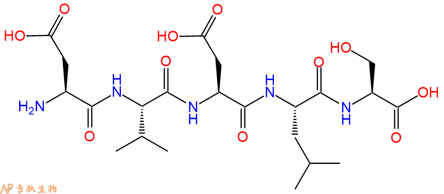 专肽生物产品五肽Asp-Val-Asp-Leu-Ser71659-05-7