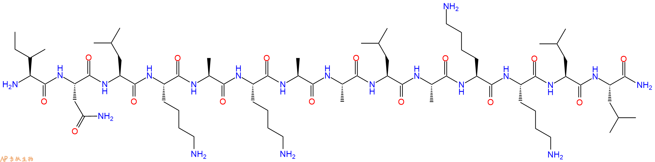 专肽生物产品十四肽INLKAKAALAKKLL-NH2145854-61-1
