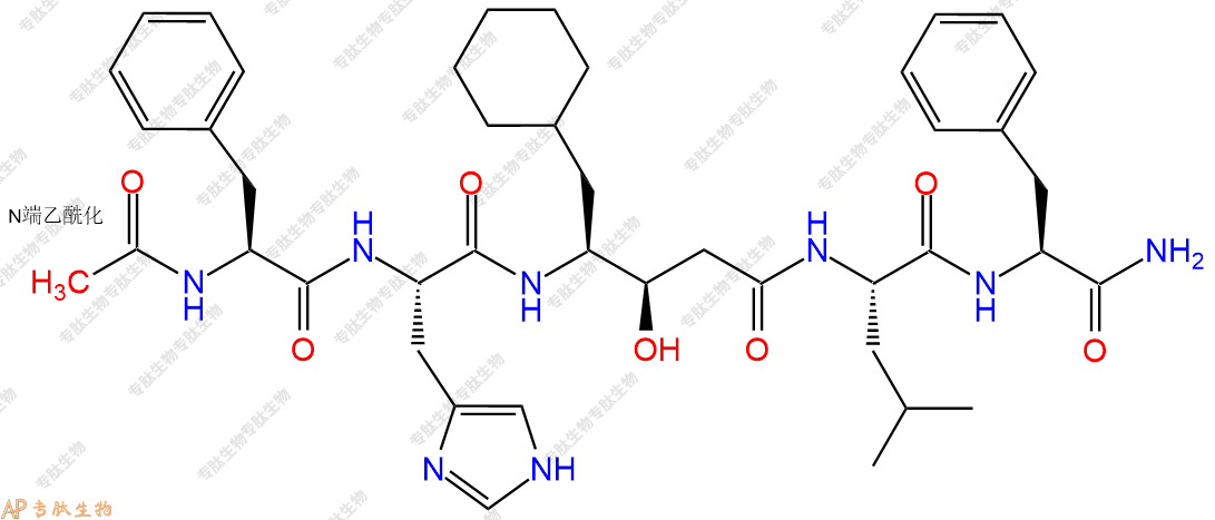 专肽生物产品五肽Ac-Phe-His-ACHPA-Leu-Phe-NH298105-39-6