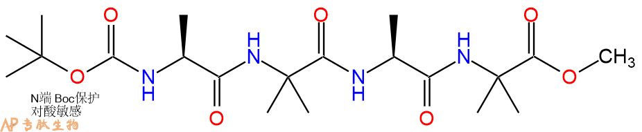 专肽生物产品四肽Boc-(Ala-Aib)2-甲酯化136198-07-7