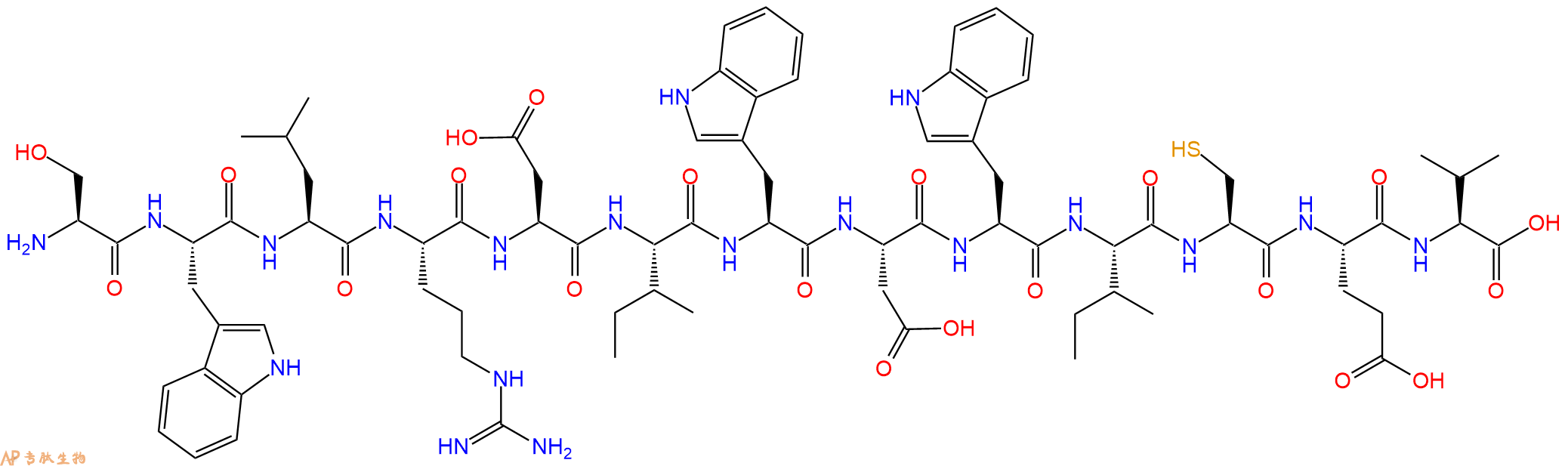 专肽生物产品Ser-Trp-L-R-D-I-Trp-DTrp-I-C-E-Val930573-08-3
