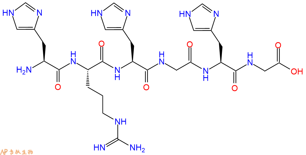 专肽生物产品六肽His-Arg-His-Gly-His-Gly1031375-92-4
