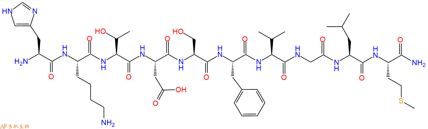 专肽生物产品神经激肽 A、NeurokininA、Substance K86933-74-6