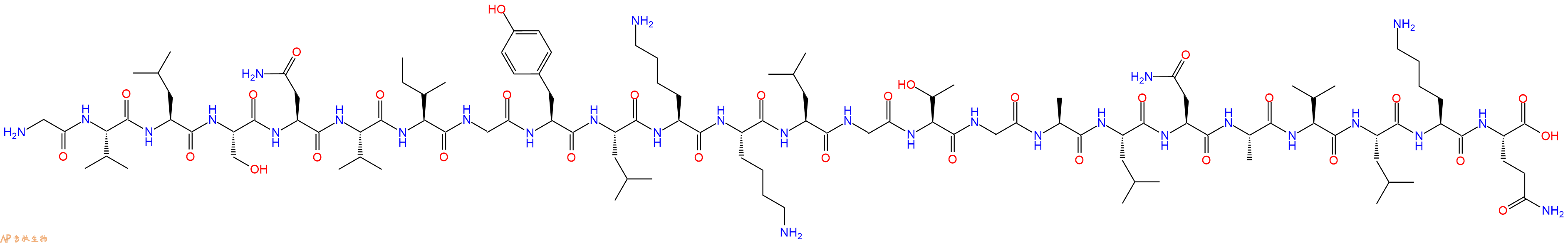 专肽生物产品GVLSNVIGYLKKLGTGALNAVLKQ136831-50-0