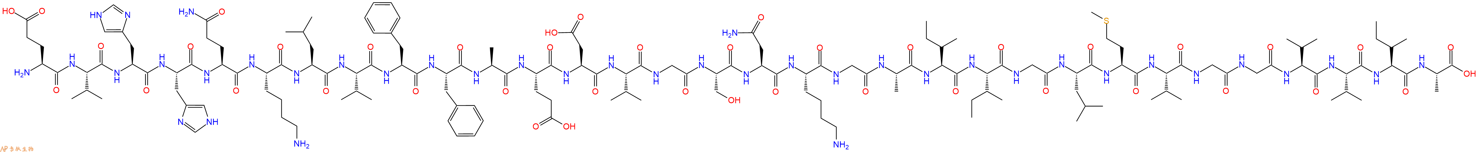 专肽生物产品淀粉肽Amyloid &beta;-Protein (11-42)157802-70-5