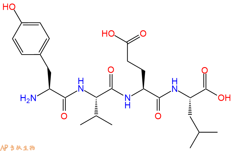 专肽生物产品四肽Tyr-Val-Glu-Leu401466-39-5
