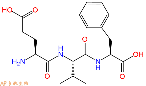 专肽生物产品三肽Glu-Val-Phe31461-61-7