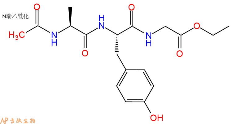 专肽生物产品三肽Ac-Ala-Tyr-Gly-乙酯化52134-77-7