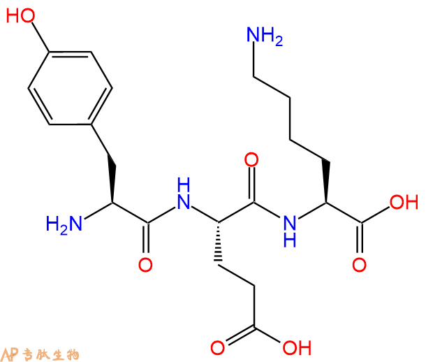 专肽生物产品三肽Tyr-Glu-Lys