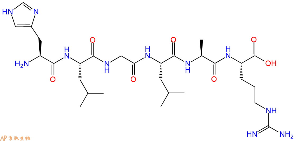 专肽生物产品六肽His-Leu-Gly-Leu-Ala-Arg66157-45-7