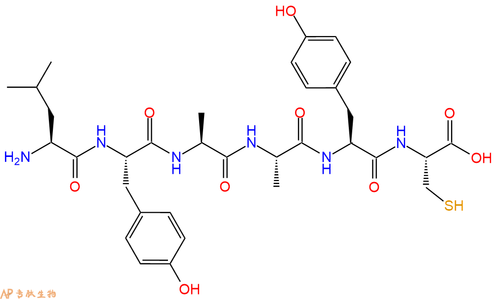 专肽生物产品六肽Leu-Tyr-Ala-Ala-Tyr-Cys1334711-62-4