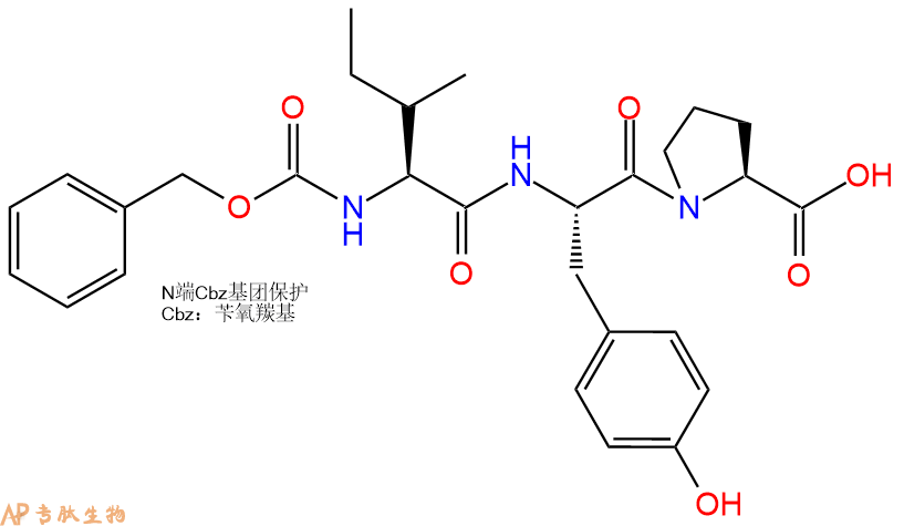 专肽生物产品三肽Cbz-Ile-Tyr-Pro84552-65-8