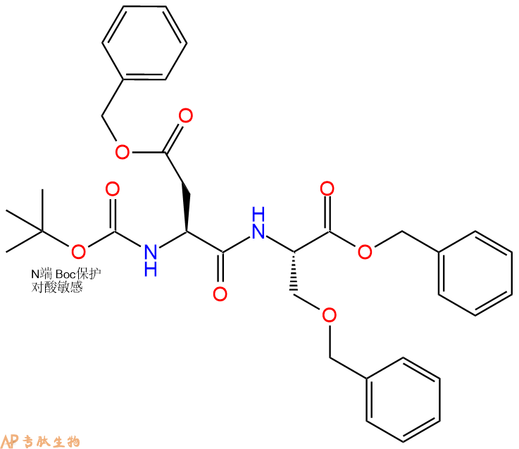 专肽生物产品二肽Boc-Asp(OBzl)-Ser(Bzl)-苄酯化63024-02-2