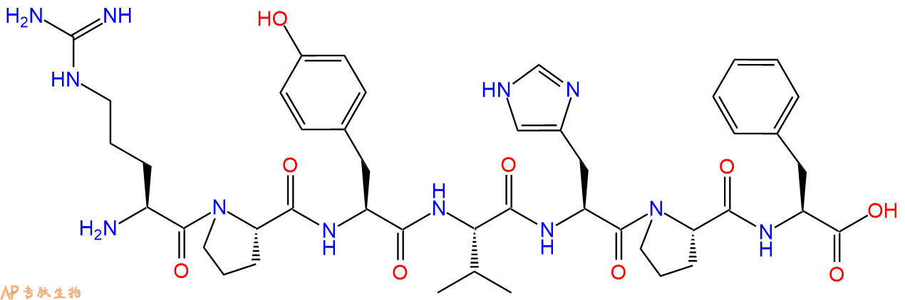 专肽生物产品七肽RPYVHPF39604-01-8