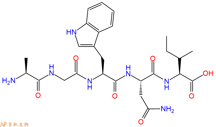 专肽生物产品五肽Ala-Gly-Trp-Asn-Ile1235779-63-1