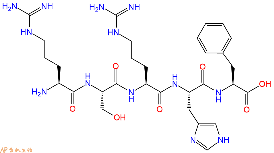 专肽生物产品五肽Arg-Ser-Arg-His-Phe105931-70-2