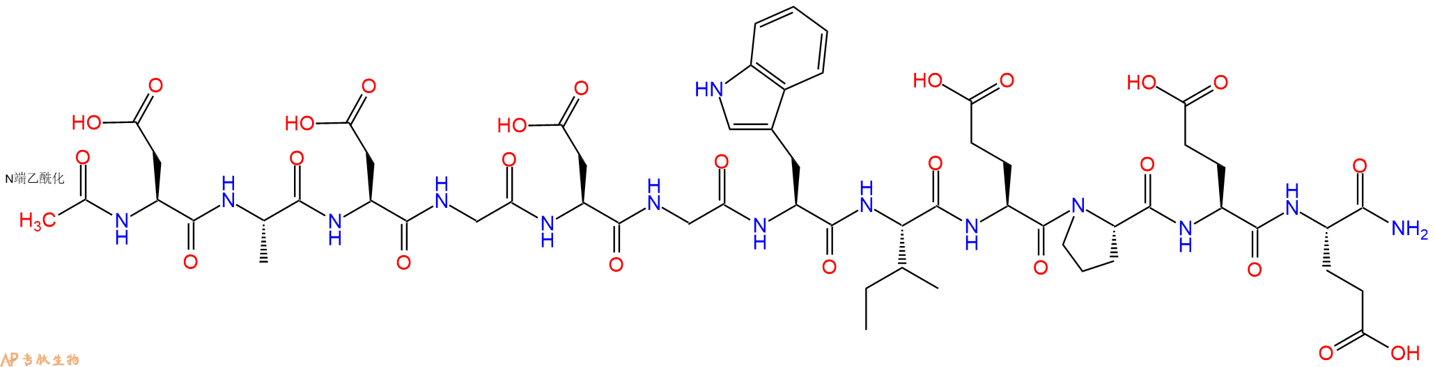 专肽生物产品Ac-D-A-D-G-D-G-Trp-I-E-P-E-Glu-NH21083307-91-8