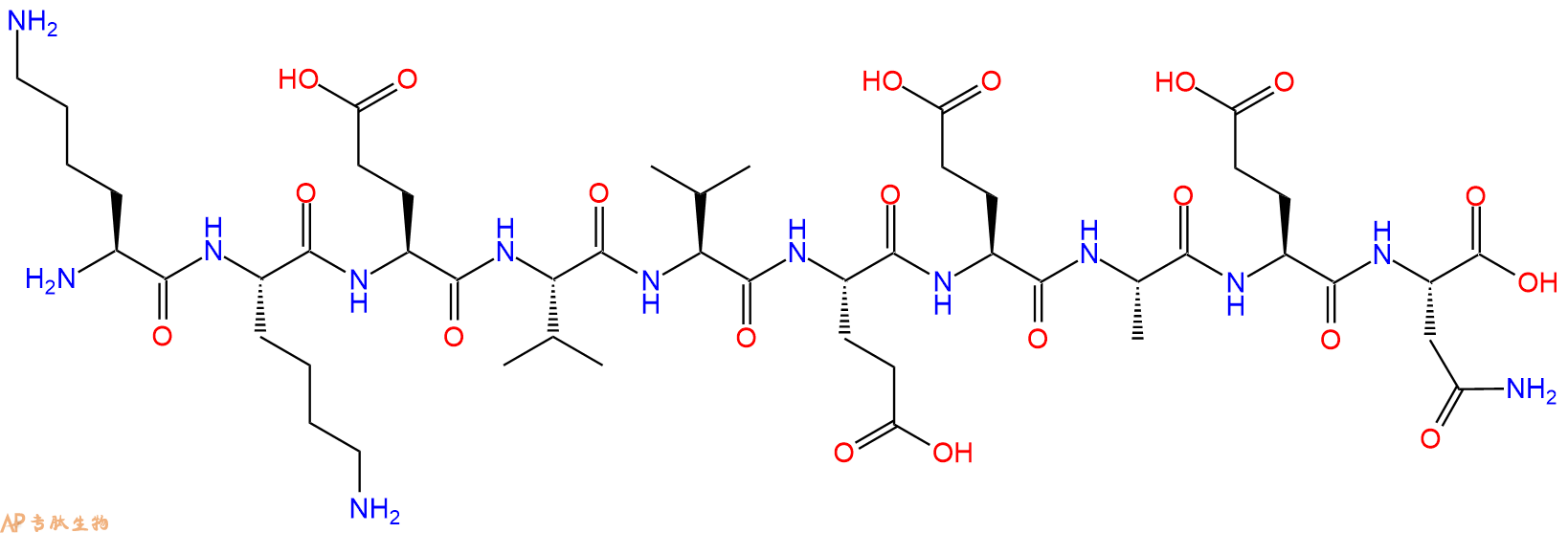 专肽生物产品Lys-Lys-Glu-Val-Val-Glu-Glu-Ala-Glu-Asn72945-21-2