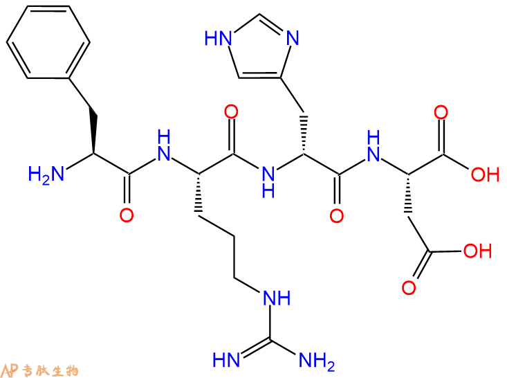 专肽生物产品四肽Phe-Arg-DHis-Asp1227073-07-5