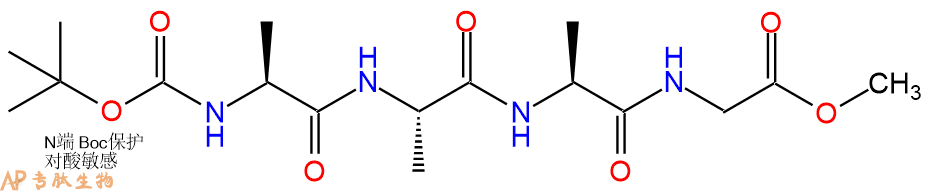 专肽生物产品四肽Boc-Ala-Ala-Ala-Gly-甲酯化62597-83-5