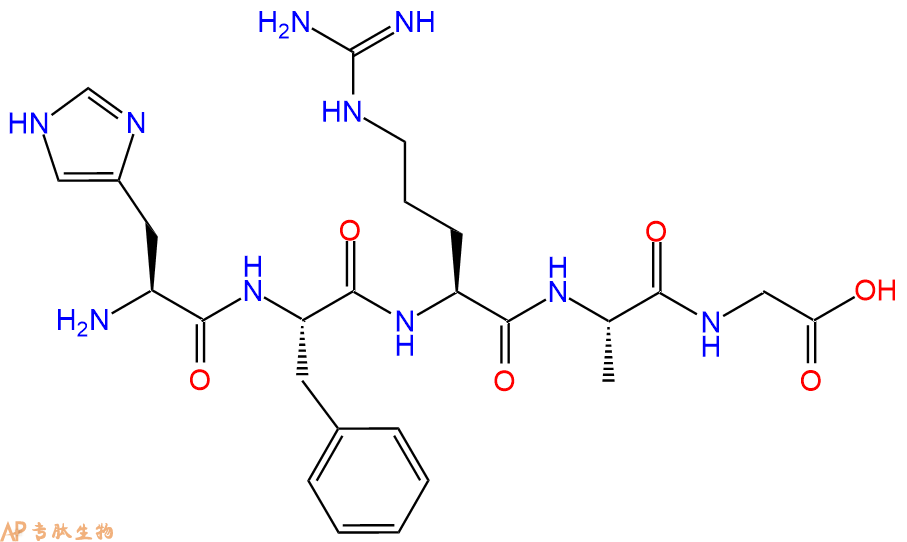 专肽生物产品五肽His-Phe-Arg-Ala-Gly60291-19-2