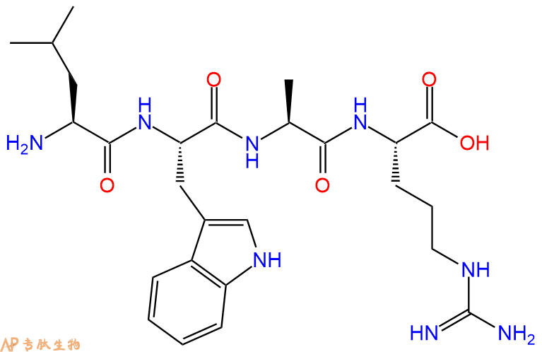 专肽生物产品四肽Leu-Trp-Ala-Arg1196041-65-2