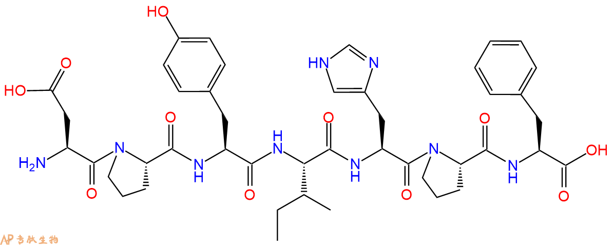 专肽生物产品七肽DPYIHPF19729-17-0
