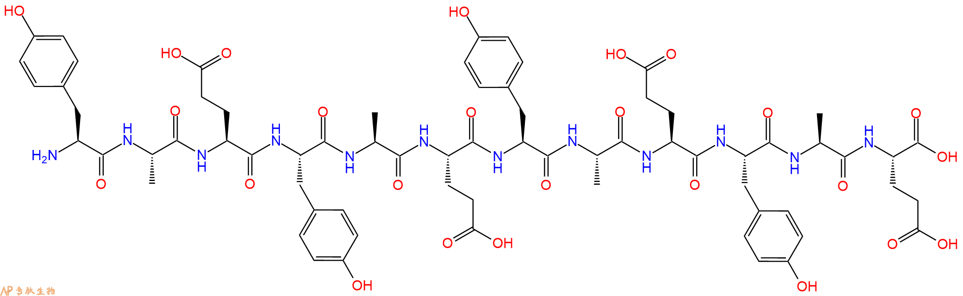专肽生物产品循环肽(Tyr-Ala-Glu)433173-69-2