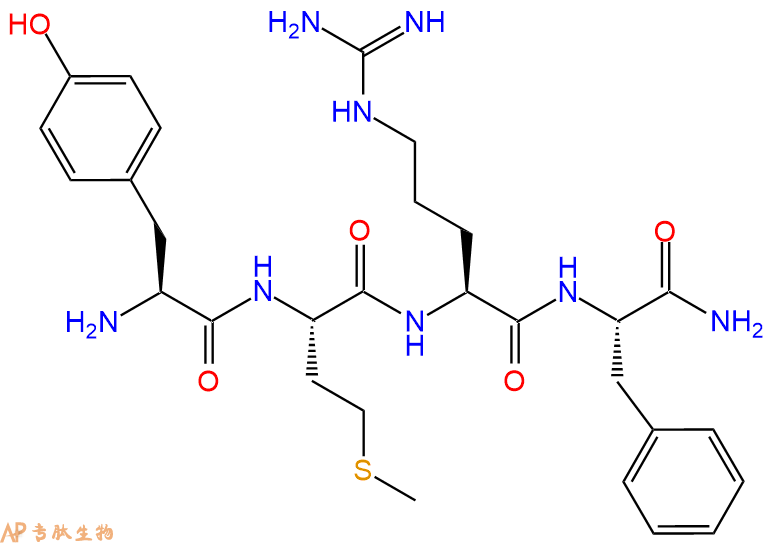 专肽生物产品四肽Tyr-Met-Arg-Phe-NH2