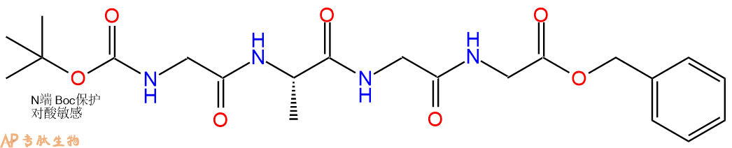 专肽生物产品四肽Boc-Gly-Ala-Gly-Gly-苄酯化73870-85-6