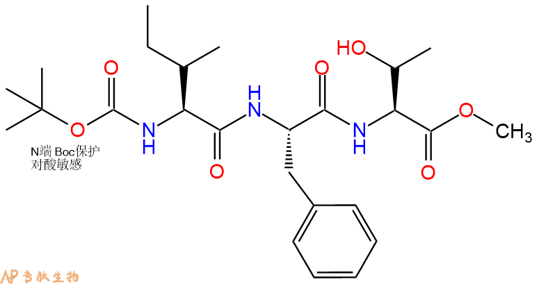 专肽生物产品三肽Boc-Ile-Phe-Thr--甲酯化101854-26-6