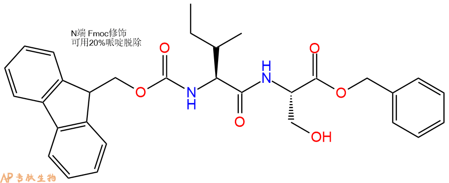 专肽生物产品二肽Fmoc-Ile-Ser-苄酯化1220106-81-9