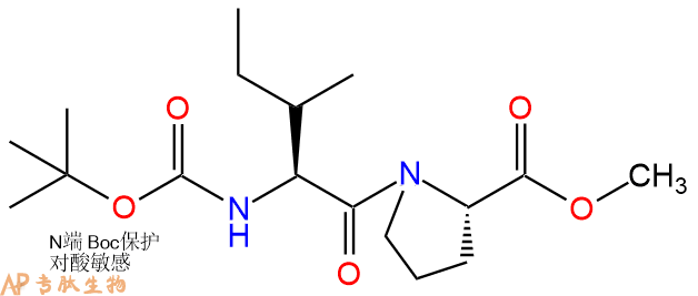 专肽生物产品二肽Boc-lle-Pro-甲酯化