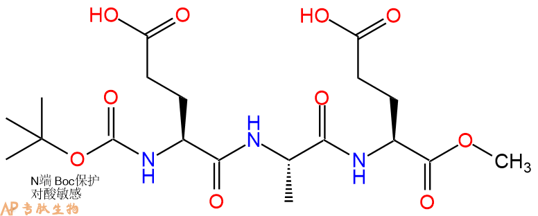 专肽生物产品三肽Boc-Glu-Ala-Glu--甲酯化77302-83-1