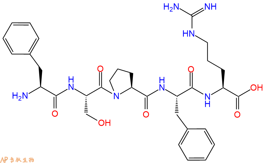 专肽生物产品五肽Phe-Ser-Pro-Phe-Arg10318-24-8